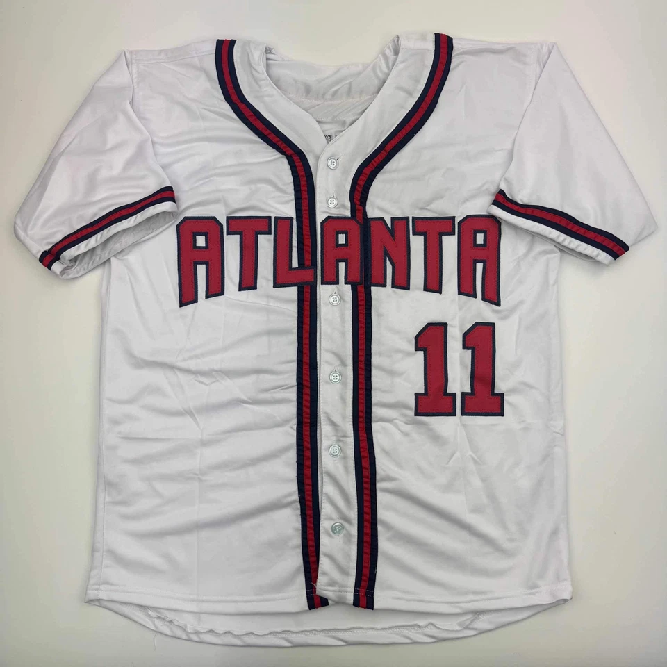Autographed/Signed Gary Sheffield Atlanta White Baseball Jersey Beckett BAS COA - Image 4 of 4
