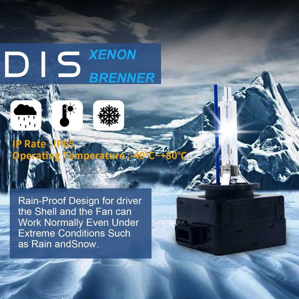 2x Bruciatori Xenon D1S 8000K per VW Golf Plus 8000K Lampada BLACK Premium Edition - Immagine 4 di 4