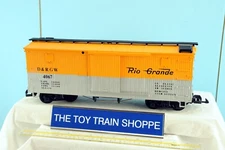 LGB 4067 D&RGW RIO GRANDE G GAUGE WOOD-SIDED REEFER CAR. EXC COND-NO BOX.