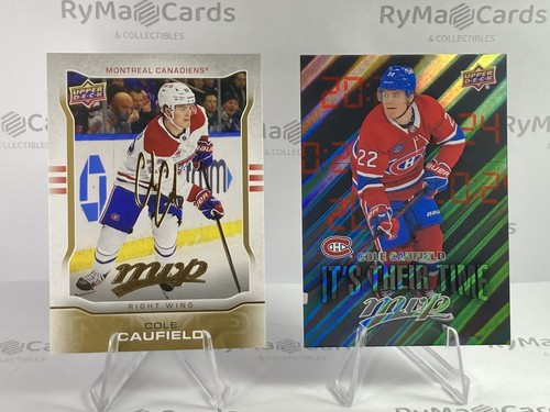 Cole Caufield 24-25 Upper Deck Jugador Más Valioso 10 Aniversario #MR-22 Oro Su Tiempo #IT-5 - Imagen 1 de 7