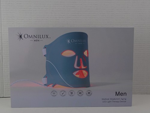 Omnilux Men's Painless Reduce Lines Wrinkles Red Light Mask Therapy Device - Picture 2 of 9
