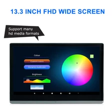 2G+32GB 13.3 Inch Car Headrest Multimedia MP4 MP5 Video Player HD Screen Monitor