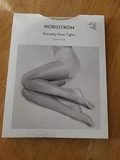 Nordstrom Everyday Sheer Control Top Tights Soft Taupe 20 Den Size B