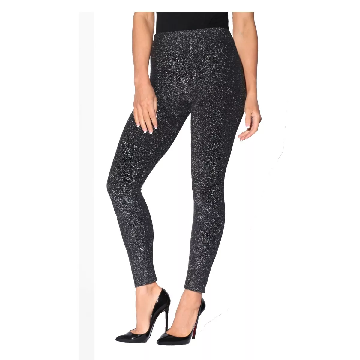 Ponte Sequin-Trim Leggings | LaneBryant