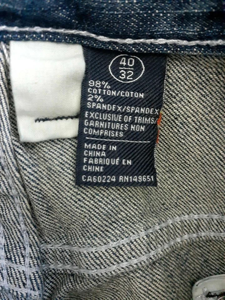 Buffalo David Bitton Six Basic Slim Straight Faded Jeans Men Measures 42W x 33L - Image 4 of 4