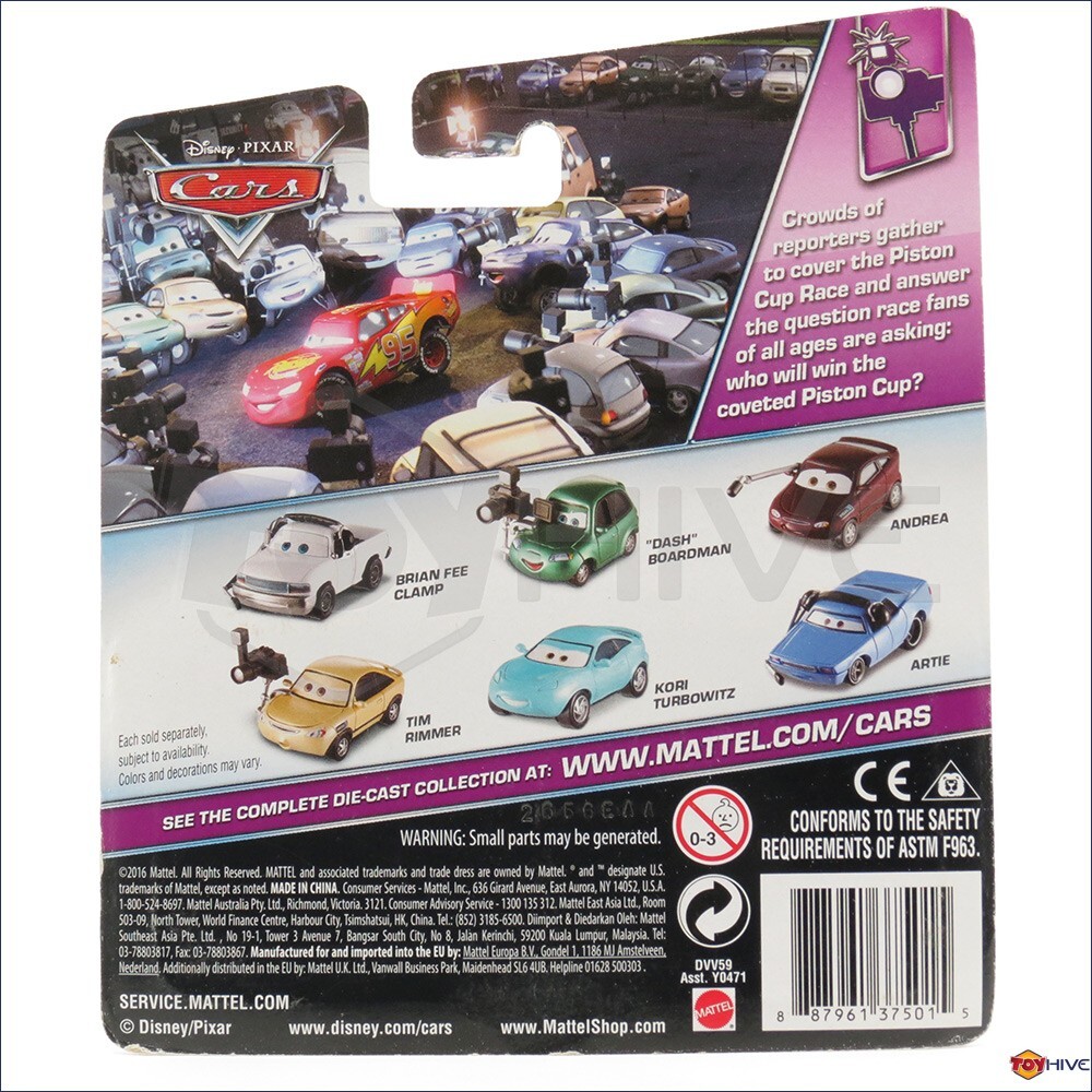 Cars Reporters Disney Pixar World of Cars 2016 Matti - Piston Cup Reporters Collection ...
