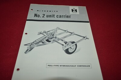 International Harvester C-1-T Tool Bar Dealer Brochure DCPA10 