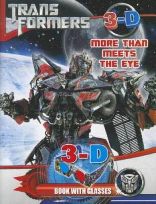 Transformers More than Meets the Eye: 3D Book with Glasses - Paperback - GOOD