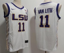 Hailey Van Lith LSU Tigers Men Jersey - All Stitched White
