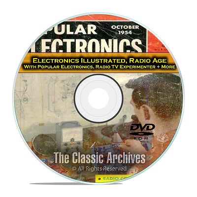 Electronics Illustrated Popular Electronics 378 Old Time Radio Magazines DVD