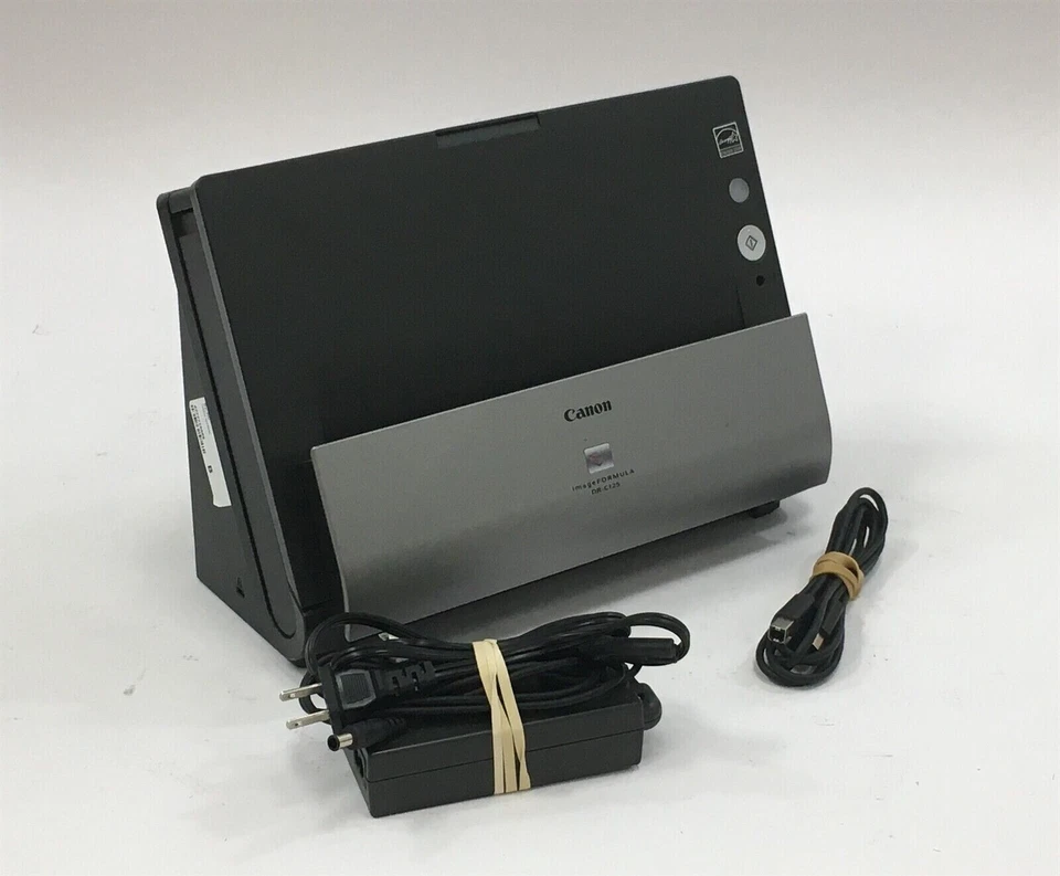 Canon Image Formula DR-C125 Color Duplex USB Scanner M111081 w/ AC Adapter - Image 2 of 4