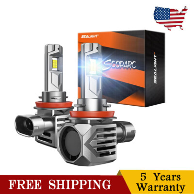 SEALIGHT H11 H8 H9 Bulbs 33000 Lumens 900% Brighter Than OEM Fog Light Bulbs