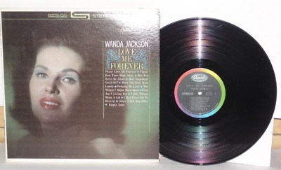 WANDA JACKSON Love Me Forever LP VG+ Plays Well 1963 Capitol ST1911 Vinyl 