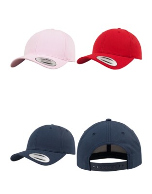 Flexfit Snapback one size Baseballkappe gebogener Schirm Mütze Kappe Trucker Cap