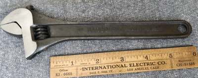 MINT!! BAHCO 71 8'' ADJUSTABLE WRENCH - VGC - MADE IN SWEDEN. high quality
