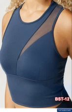 Michi Inferno Bustier Workout Top, Women's Size XS, Ink NEW