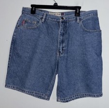 Vintage Bugle Boy 750 Mens Shorts Blue Jeans Tag Size 38 38x10 Bermuda Denim