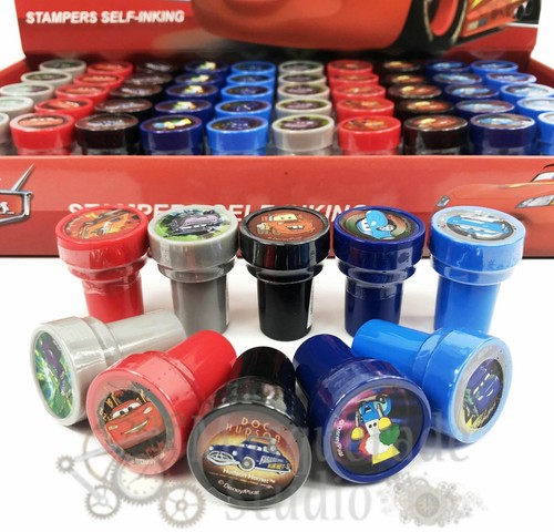 Disney Cars Self Inking Stamps for Kids Goodies Party Favor 60pc Stampers - Picture 3 of 5