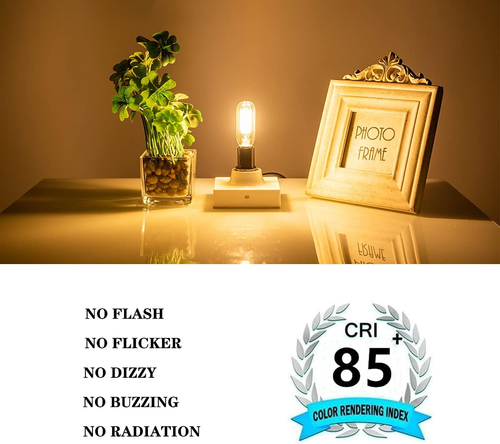 E14 LED Bulb 4W Equal 40W LED Candelabra Bulb Warm White 2700K T6 Clear Vintage - Picture 4 of 12