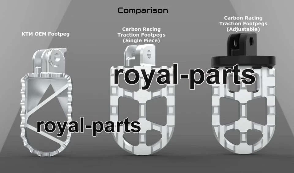 TRACCIÓN AJUSTABLE AVENTURA ESTRIBERAS PLATEADAS APTAS PARA KTM ADVENTURE 250 Y 390 Foto 3 de 4