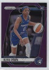 2024 Panini Prizm WNBA Purple Prizm 44/149 Olivia Epoupa #95 Rookie RC 6u3