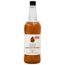 Sugar Free English Toffee Syrup 1 Litre (Pack of 1)