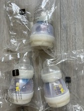 3 MAM Vented Base Bottles 4.5 oz  Pacifier Newborn Anti Colic Baby Feeding NEW
