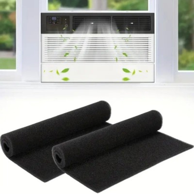 2pc Air Conditioner Filter Polyurethane   Foam Washable& Reusable Cut To Fit