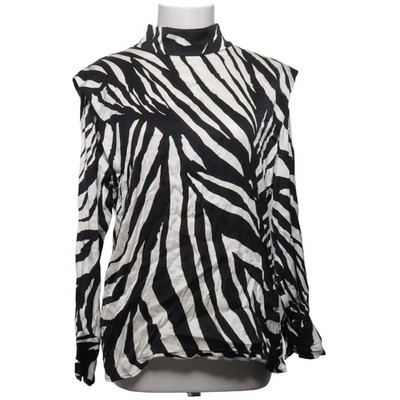 Hugo Boss, Bluse, Größe: S, Schwarz/Weiß, Elasthan/Viskose, Zebra, Damen #E6Q