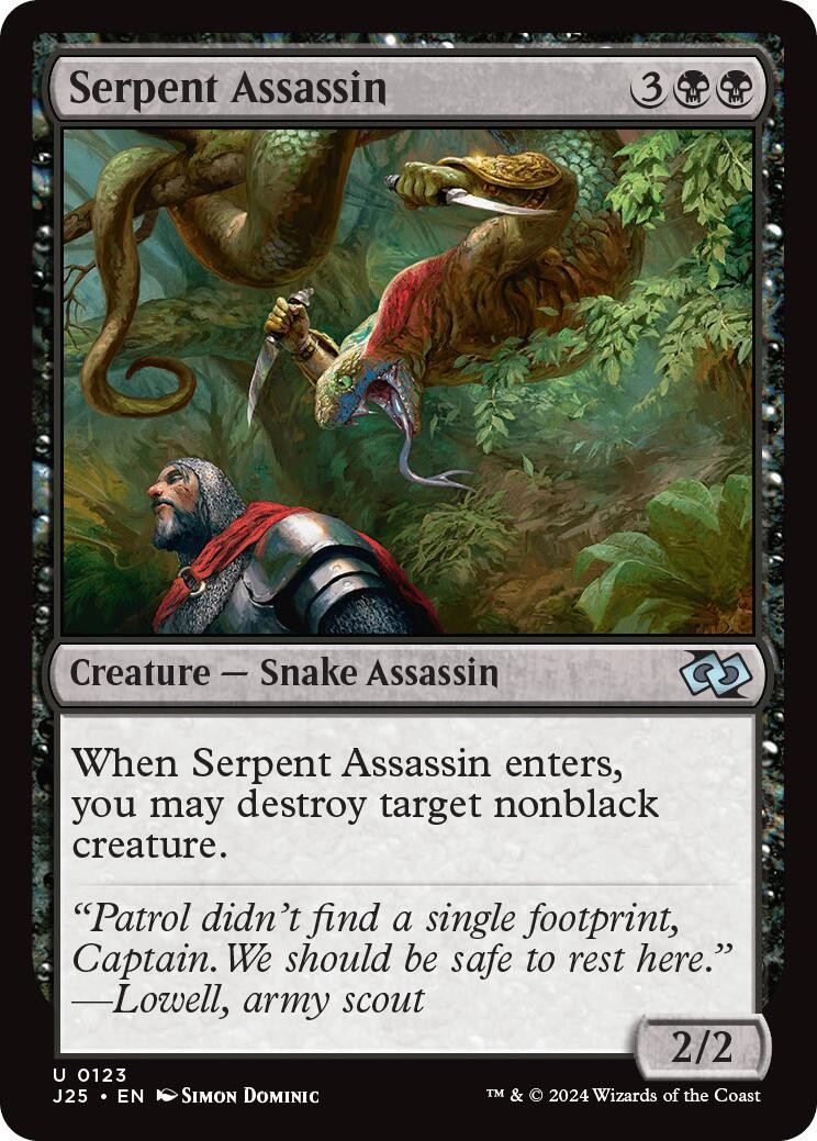 Magic MTG Serpent Assassin Foundations Jumpstart NM