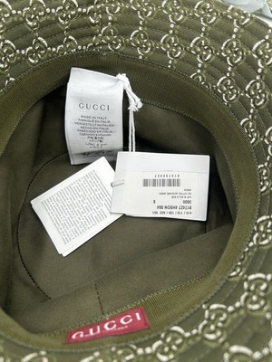 Men\'s Gucci, GG shadow jacquard cotton, bucket, hat, size small made in Italy Gucci Gg Shadow Jacquard Bucket Hat - Blue | Editorialist main image 3