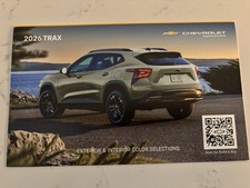 2026 CHEVY TRAX 4-page Color Selection Guide Original Chevy Brochure