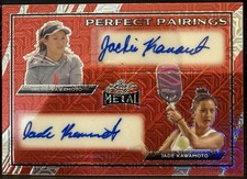 JADE & JACKIE KAWAMOTO Rookie Autograph 2024 Leaf Metal Pickleball Perfect 1/1