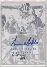 2018 Panini Luminance Rookie Ink Platinum Blue 15/25 Simmie Cobbs Jr Auto 0r2f