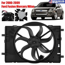 Radiator Cooling Fan Assembly for 2010-2012 Ford Fusion Mercury Milan 2.5L/3.0L_