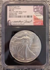 2025 American Silver Eagle NGC MS70 FDOI Miley Frost Signed - 1 of 5000