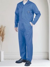 Dickies TALL Men  s Size M Long Sleeve Work Coverall Light Blue