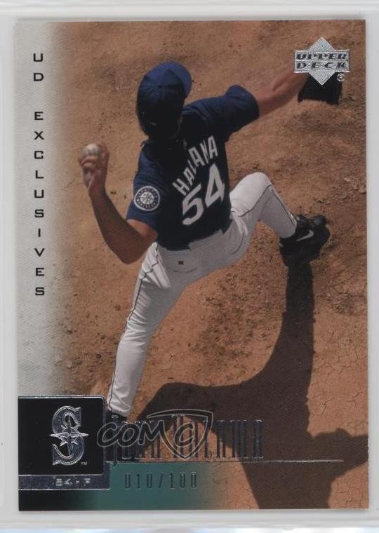 2001 Upper Deck UD Exclusives 10/100 John Halama #83 0t2