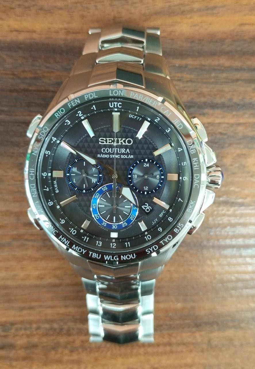 Solar Radio Controlled Wristwatch Model Number 8B92 0AL0 SEIKO