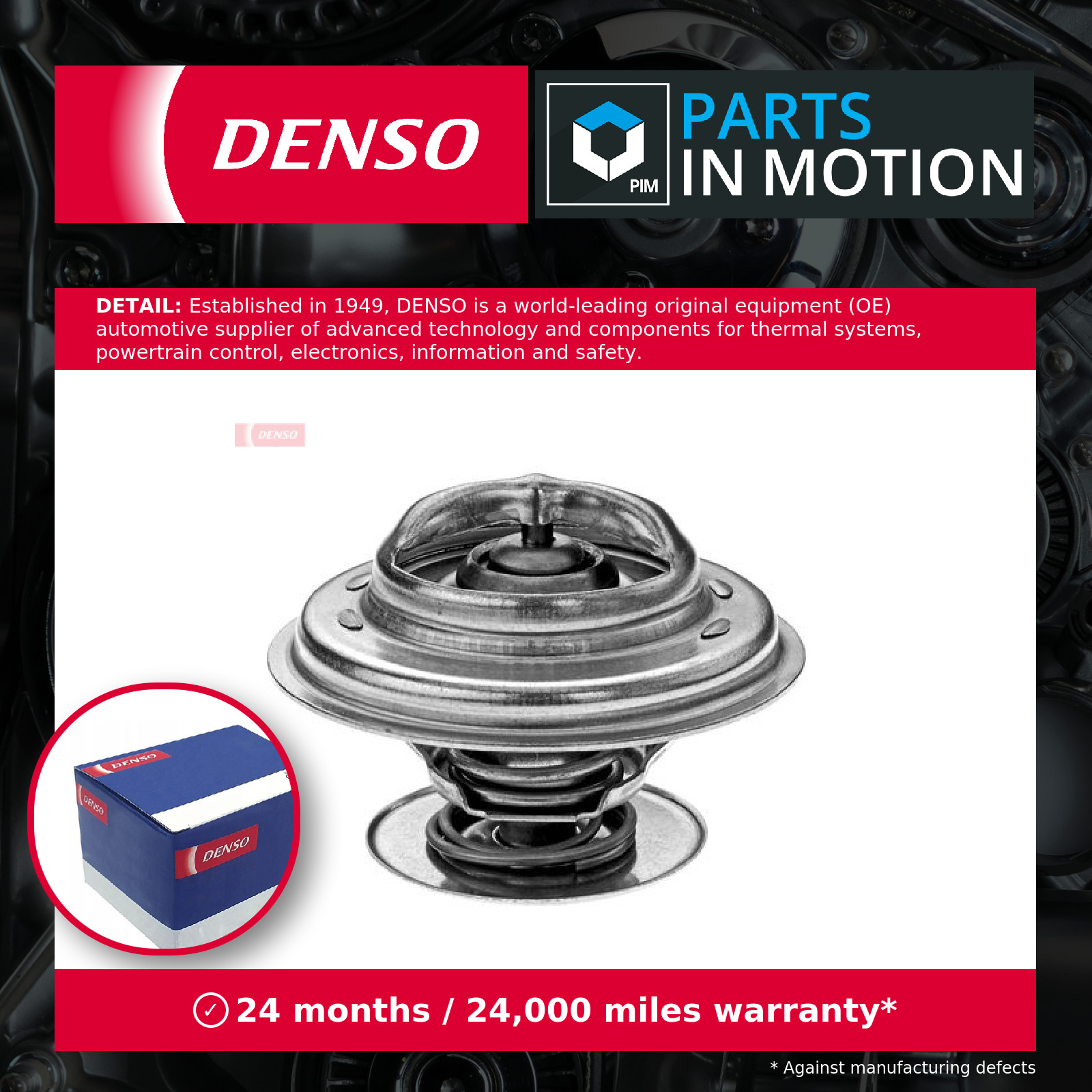 Coolant Thermostat DTM88248 Denso 1002000515 1022000215 1022000315 1022000815