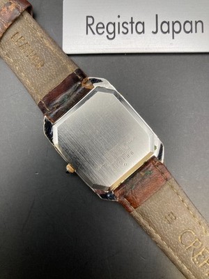 482 稼動品 SEIKO DOLCE レクタンギュラー 6020-5940 Exc+5] Seiko Dolce 6020-5940 Mens Vintage Watch Quartz Octagon