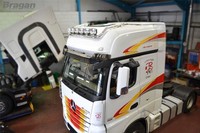 DachträGer B+Flush LED FüR Mercedes Actros MP4 2012+ Giga Space Aus Edelstahl