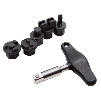 Steelman 6 pc Wrench Kit for Installing Plastic Oil Drain Plugs and Bolts 42439