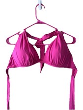 Kenneth Cole pink Halter underwire swim suit Bikini Top Size 36B 36C 36B/C