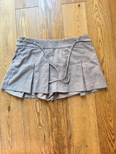 Hollister Damen Skort XL Grau kariert kurz mi...