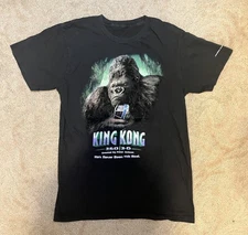Universal Studios King Kong Black T-Shirt with felt texture - unisex size XS