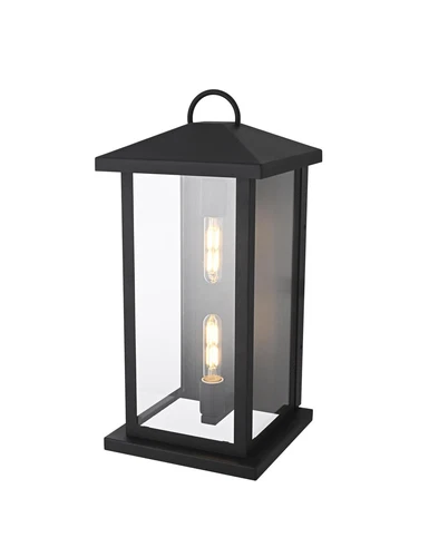 Elegant Lighting Neil 10" Outdoor Wall Sconce in Black - Picture 7 of 8