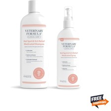 Clinical Care Hot Spot  Itch Relief Medicated Shampoo and Spray for Dogs and...