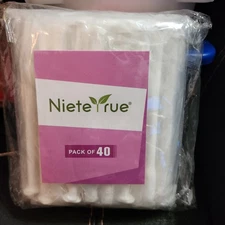 Nieteyrue (40 Packs) Disposable Vaginial Applicators Individually Wrapped (1D)