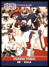 Thurman Thomas 1990 Pro Set #444 Bills NFL READ FREE SHIPPING AutographDen